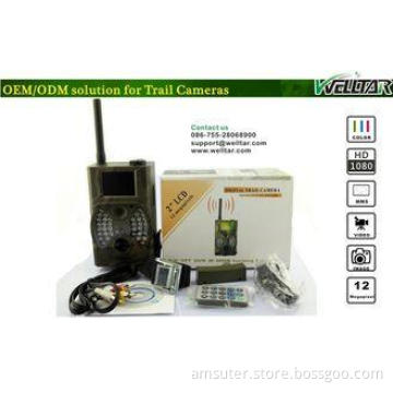 1080P HD GPRS Infrared Game Trail Cameras , Camo Waterproof